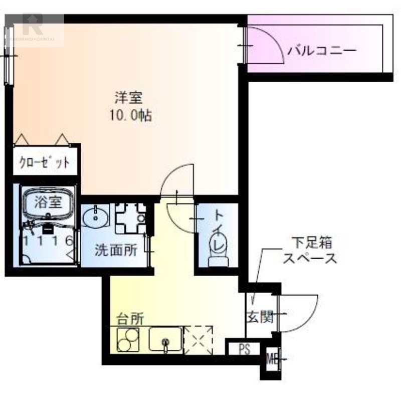 フジパレス西三荘V番館の間取り