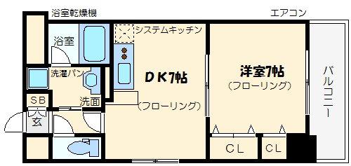 CITY SPIRE難波南の間取り