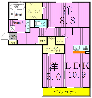 セレーノＴー１の間取り