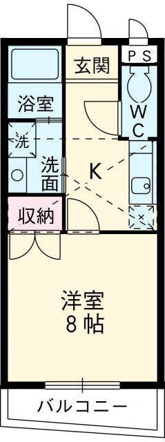 岡崎市河原町のマンションの間取り