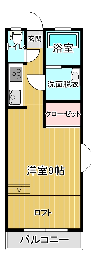 ニュー栃木ハイツ8号の間取り