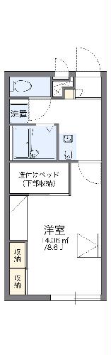 【レオパレスノウスン　シュラインの間取り】