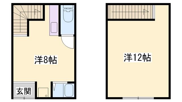 総社本町借家　南東の間取り