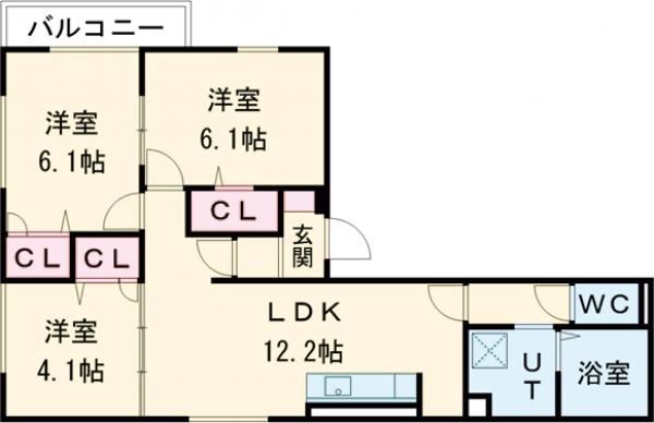 ルピナス嵯峨嵐山の間取り