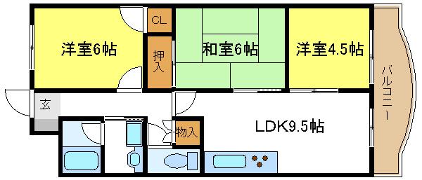 【アルデール中野の間取り】