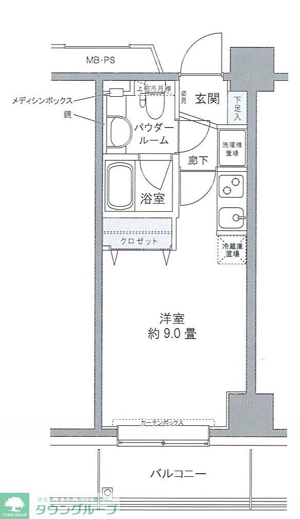 江東区豊洲のマンションの間取り