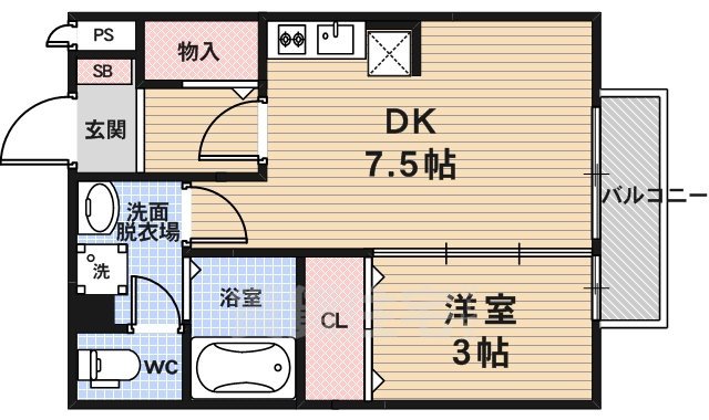 【クレール双ヶ丘の間取り】