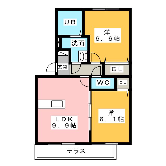 ロイヤルガーデン　ききょう館の間取り