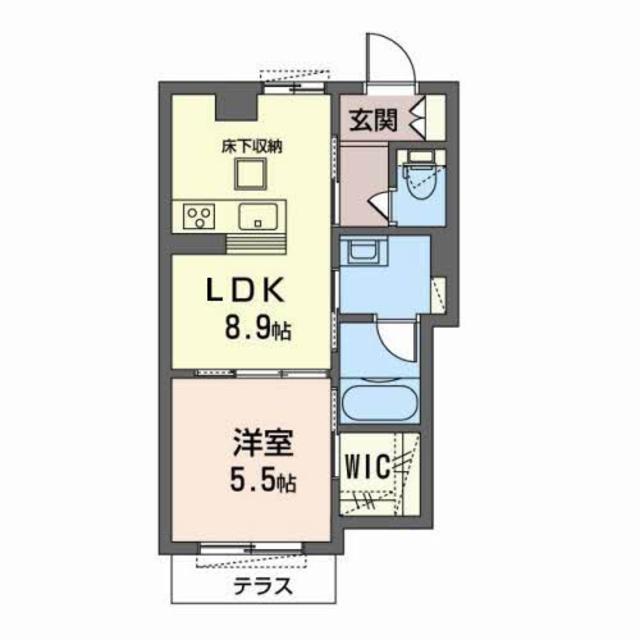 シャーメゾン　リュエル八戸ノ里の間取り