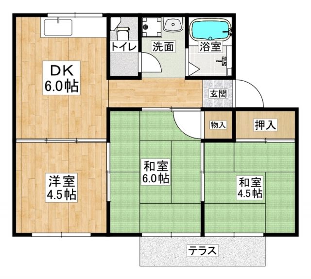 兵庫県明石市大久保町大窪（アパート）の賃貸物件の間取り