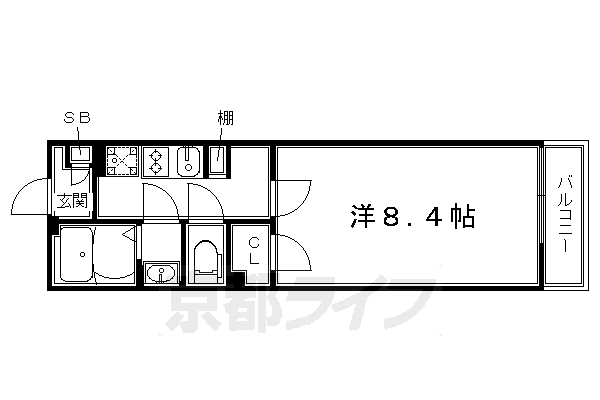 クレイノセントコージア山崎の間取り写真