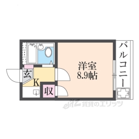 レオパレスサンクレール小戸の間取り写真