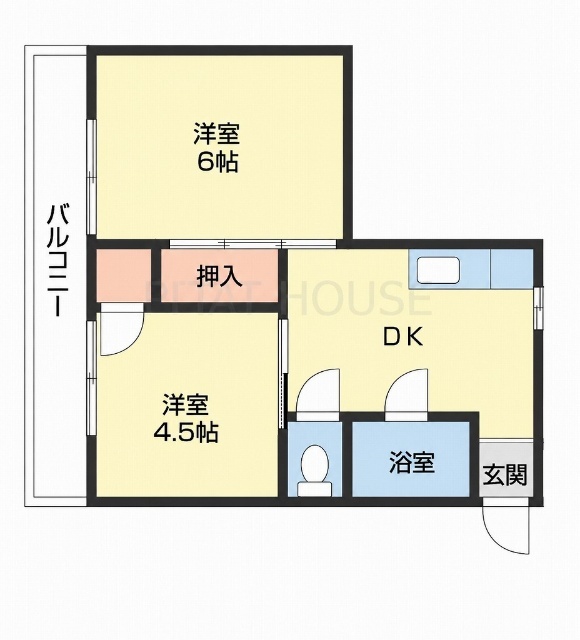 エスポワール駕町の間取り写真