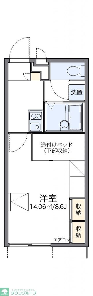 レオパレスマリオ 3の間取り写真