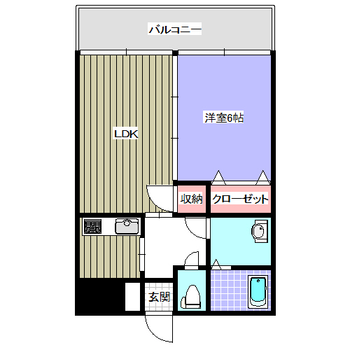 ピソ子飼の間取り