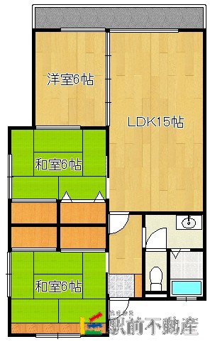 パインハイツ国分の間取り