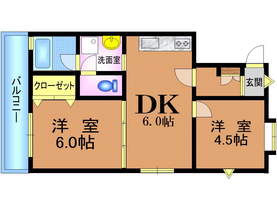 エーデルハイム船原の間取り