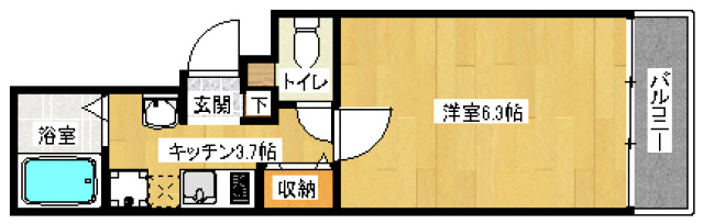 イマージュ赤坂の間取り