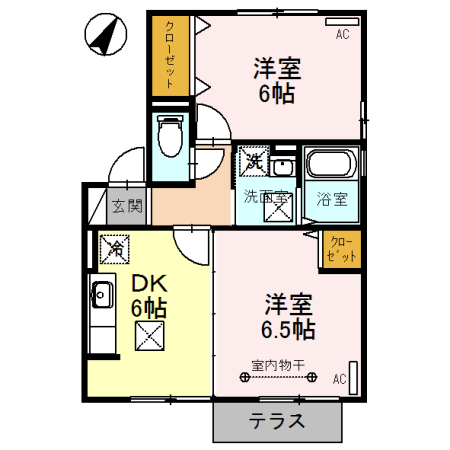 サザンパーク木表の間取り