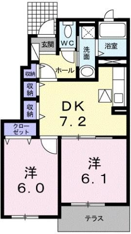 ル・タン・キャルムの間取り