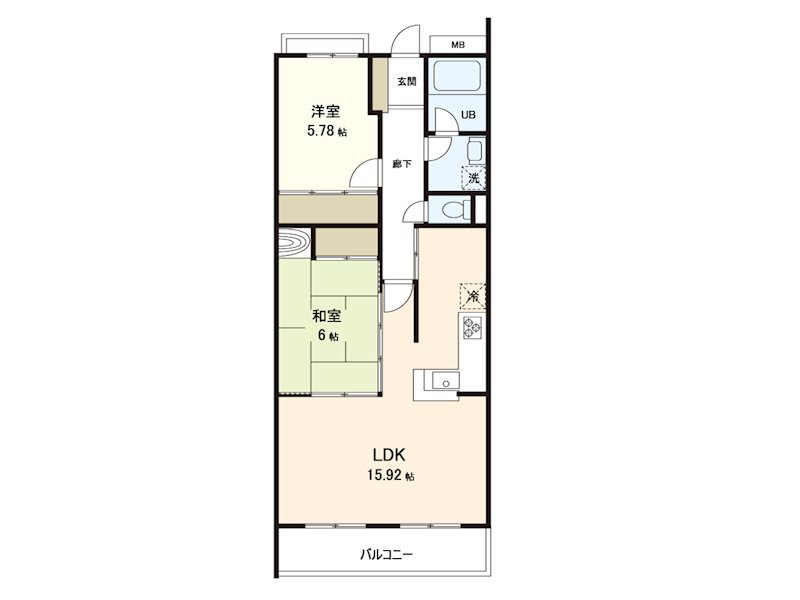 逗子市久木のマンションの間取り