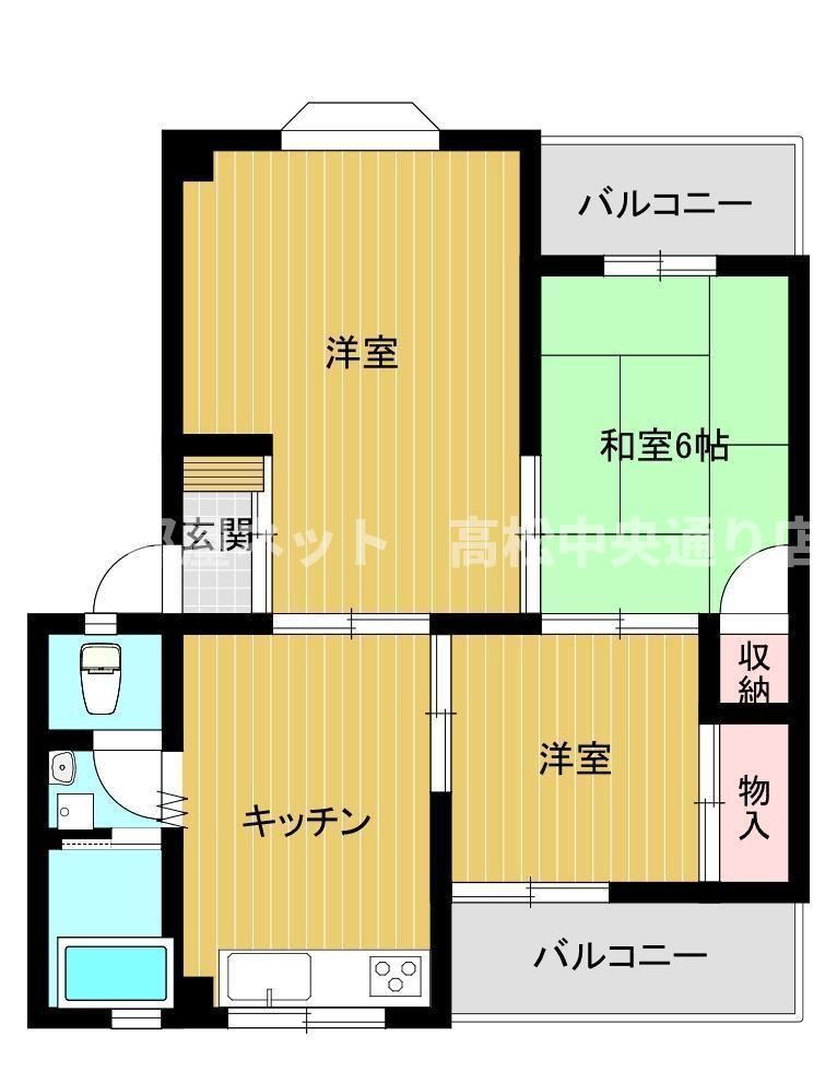 【第２高尾マンションの間取り】