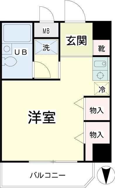 横浜市鶴見区汐入町のマンションの間取り