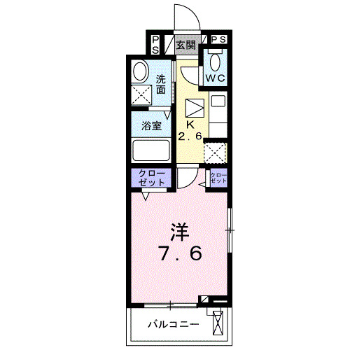 光市島田のアパートの間取り