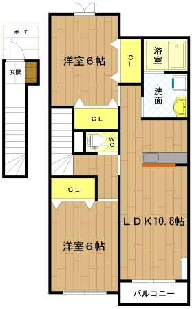 度会郡度会町大野木のアパートの間取り