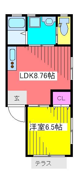 コーポツガの間取り