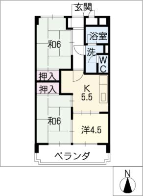 第二カザー後藤の間取り