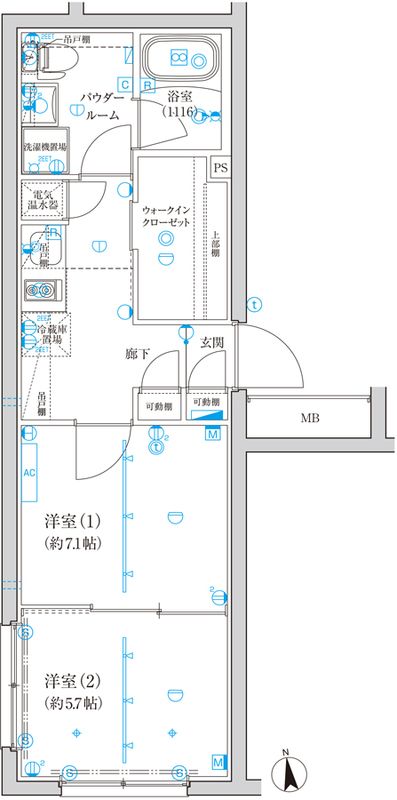 ＴＲＡＤＩＳ西池袋の間取り