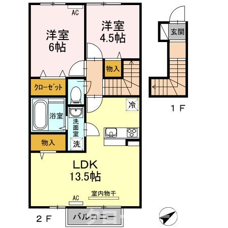 フェリースの間取り