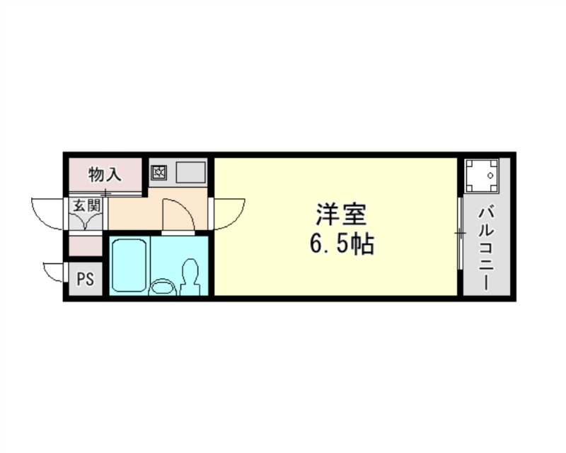 五條市住川町のマンションの間取り