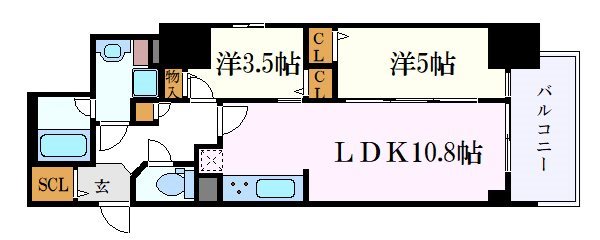 名古屋市中区丸の内のマンションの間取り