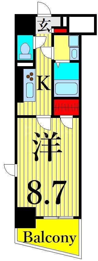 メゾンドール入谷の間取り