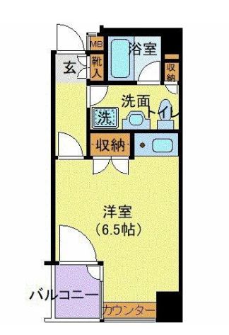 千代田区岩本町のマンションの間取り