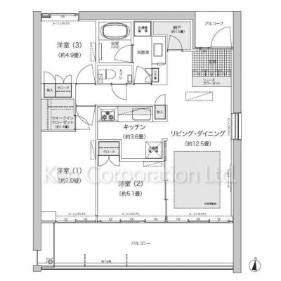 ガーデニエール砧　ＷＥＳＴの間取り