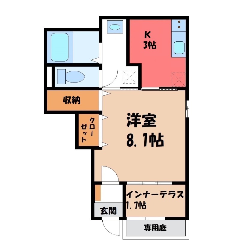 仮)太田市飯塚町新築アパートの間取り