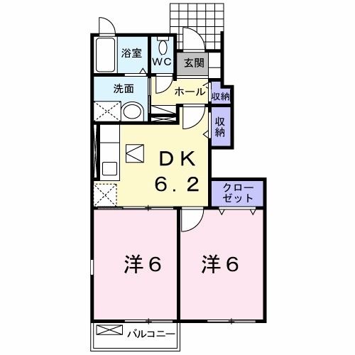 エスペランサ　Ａの間取り