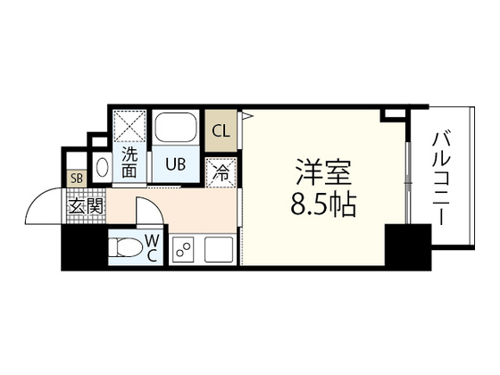 ＣＡＳＳＩＡ河原町平和大通の間取り