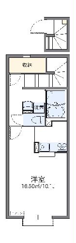 福山市加茂町のアパートの間取り