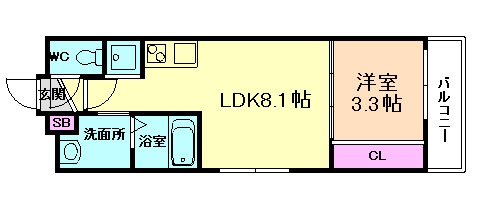 池田市槻木町マンションの間取り