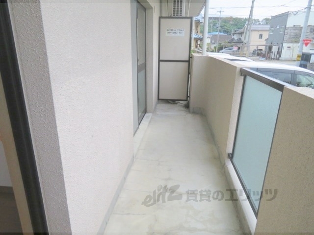 【福知山市駅南町のマンションのバルコニー】