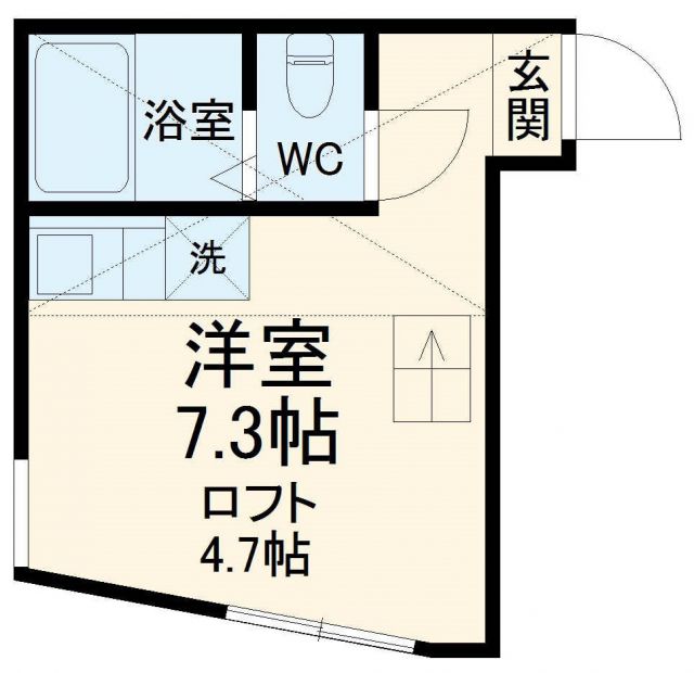 ユナイト汐入ギャスパーの間取り