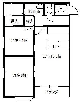 メゾンドシャルムＡの間取り