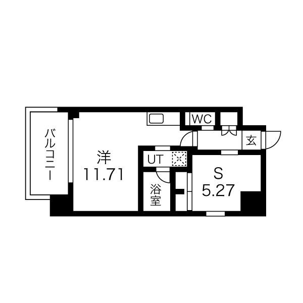 プレジオ難波の間取り