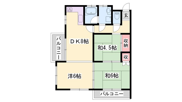 ベルトピア加古川3の間取り