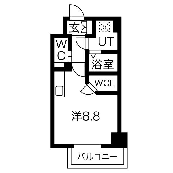 名古屋市東区筒井のマンションの間取り