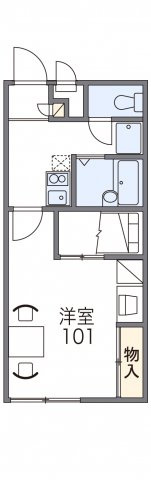 レオパレスモンテヴィオの間取り